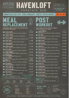 Industrial Craft menu template preview