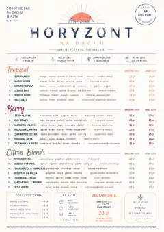 Modern Minimal Pour menu template preview