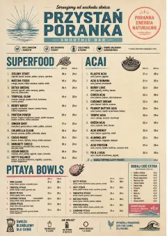 Heritage Taproom menu template preview