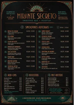 Speakeasy Spirits menu template preview
