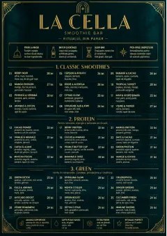 Editorial Cellar menu template preview