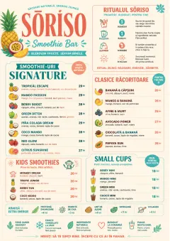Tropical Refresh menu template preview