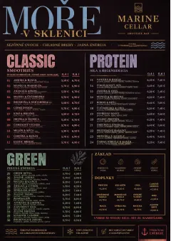 Editorial Cellar menu template preview