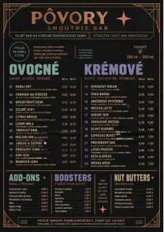 Speakeasy Spirits menu template preview