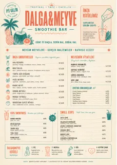 Tropical Refresh menu template preview