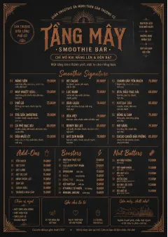 Speakeasy Spirits menu template preview