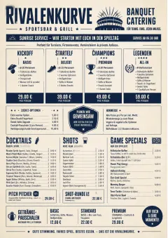 Banquet Catering menu template preview