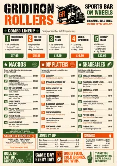 Food Truck Bold menu template preview