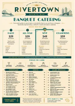 Banquet Catering menu template preview