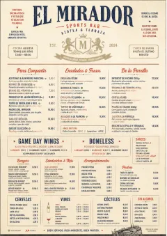 Grand Hotel Classic menu template preview