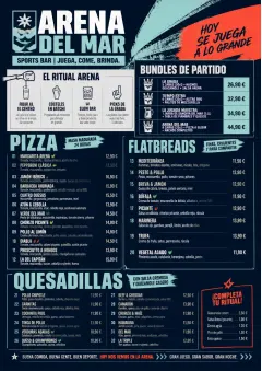 Sports Arena Energy menu template preview