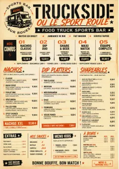 Food Truck Bold menu template preview