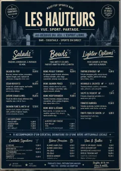 Rooftop Skyline menu template preview
