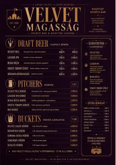 Lounge Velvet menu template preview