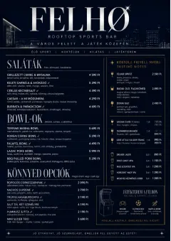 Rooftop Skyline menu template preview
