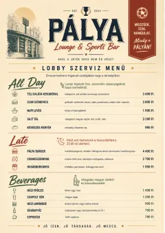 Lobby Service Card menu template preview