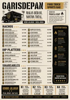 Food Truck Bold menu template preview