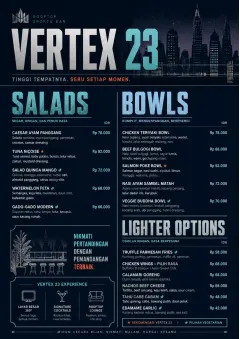 Rooftop Skyline menu template preview