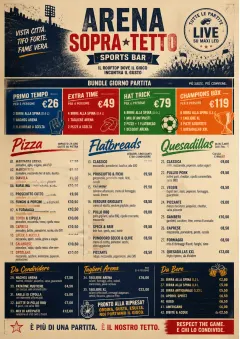 Sports Arena Energy menu template preview