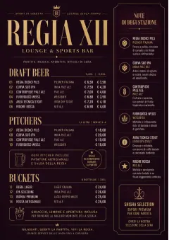 Lounge Velvet menu template preview