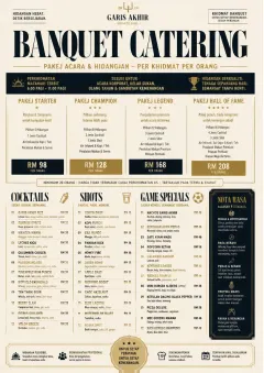 Banquet Catering menu template preview