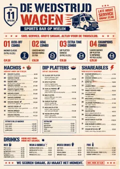 Food Truck Bold menu template preview
