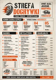 Food Truck Bold menu template preview