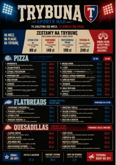 Sports Arena Energy menu template preview