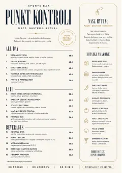 Lobby Service Card menu template preview