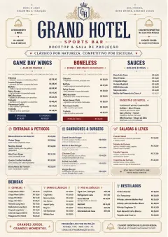 Grand Hotel Classic menu template preview