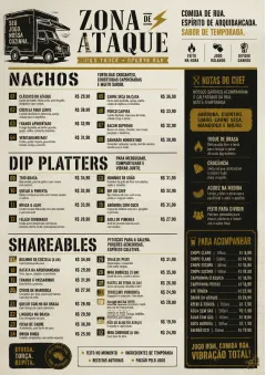 Food Truck Bold menu template preview