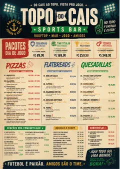 Sports Arena Energy menu template preview