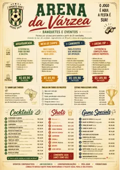 Banquet Catering menu template preview