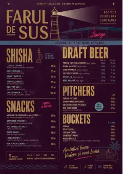 Lounge Velvet menu template preview
