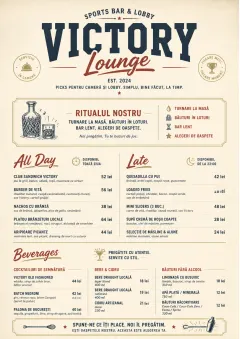 Lobby Service Card menu template preview