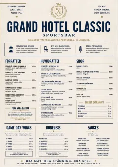 Grand Hotel Classic menu template preview