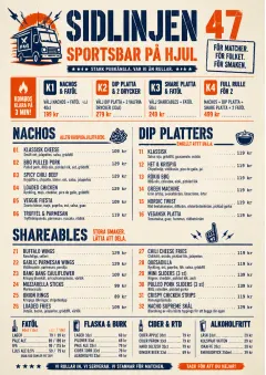 Food Truck Bold menu template preview