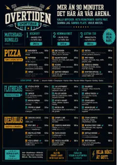 Sports Arena Energy menu template preview