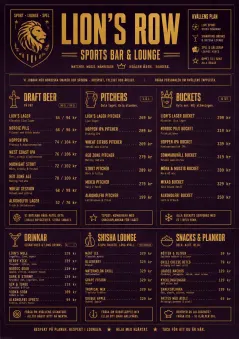 Lounge Velvet menu template preview