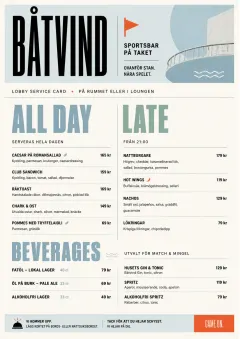 Lobby Service Card menu template preview