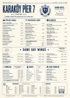 Grand Hotel Classic menu template preview