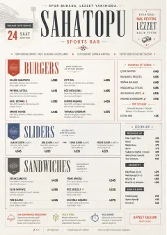 In-Room Tray Service menu template preview