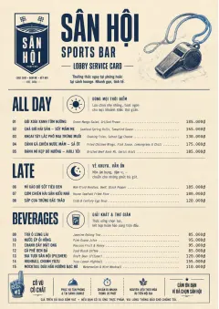 Lobby Service Card menu template preview