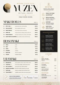Modern Fusion menu template preview