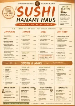Family Style Feast menu template preview