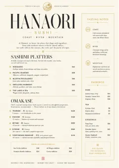Fine Regional menu template preview