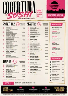 Street Stall Energy menu template preview
