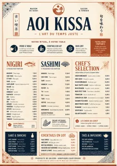 Heritage Tradition menu template preview