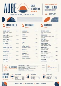 Modern Fusion menu template preview