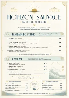 Fine Regional menu template preview